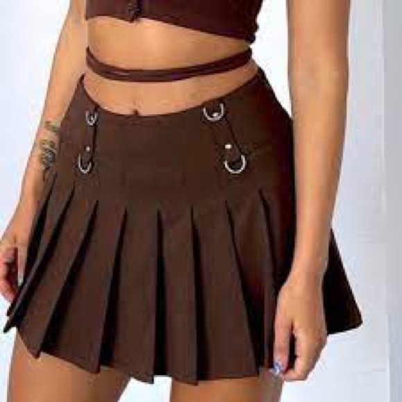 Tiger Mist Darcey Skirt - Chocolate - Picture 8 of 9